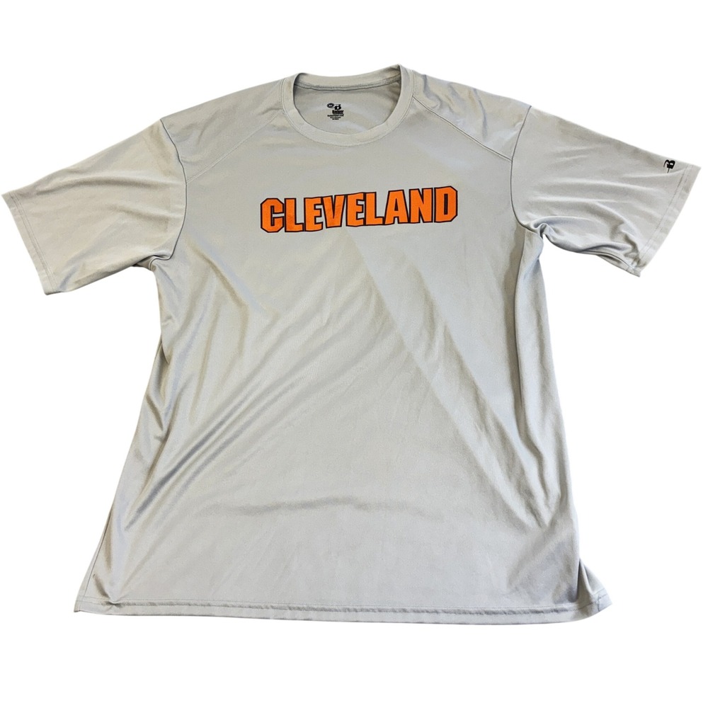 Badger Sport T-Shirt Mens XL Grey Cleveland Performance Sportswear Streetwear